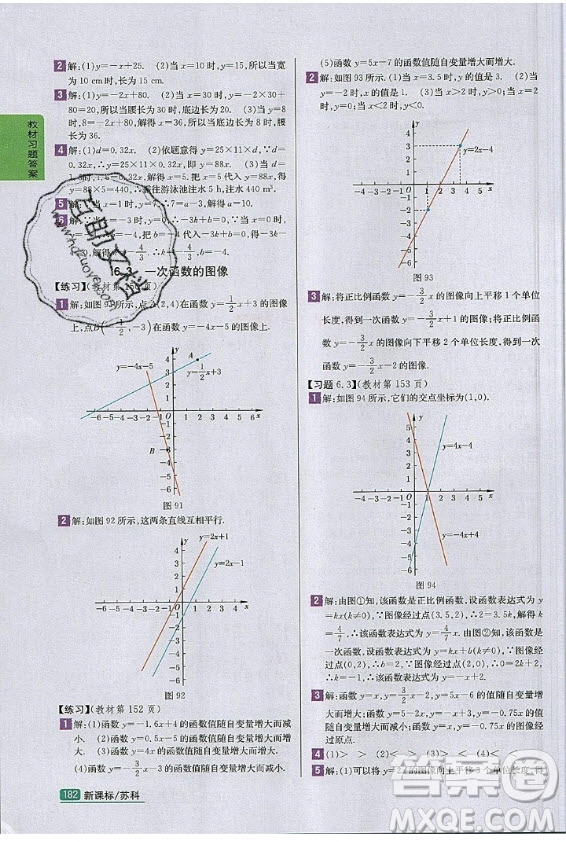 江蘇鳳凰科學(xué)技術(shù)出版社2020年數(shù)學(xué)八年級(jí)上冊(cè)蘇科版課后練習(xí)答案