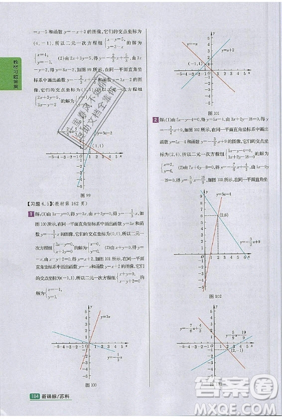 江蘇鳳凰科學(xué)技術(shù)出版社2020年數(shù)學(xué)八年級(jí)上冊(cè)蘇科版課后練習(xí)答案