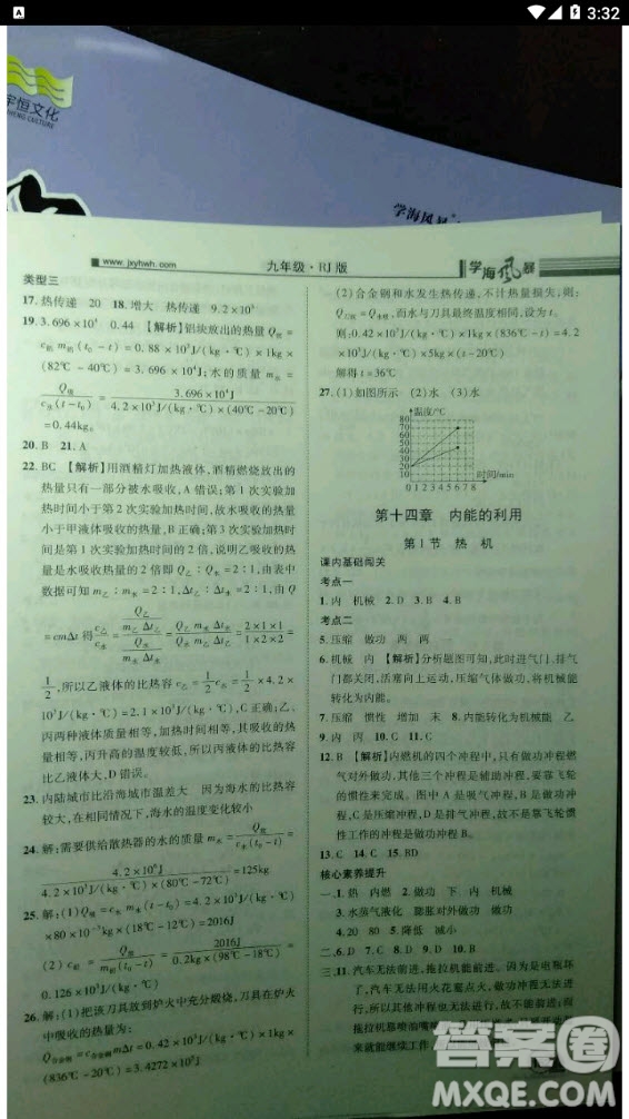 2020年學(xué)海風(fēng)暴物理九年級上冊人教版答案