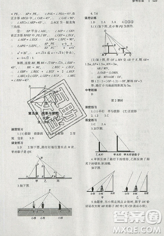 大象出版社2019年基礎(chǔ)訓(xùn)練九年級(jí)全一冊(cè)數(shù)學(xué)北師大版答案