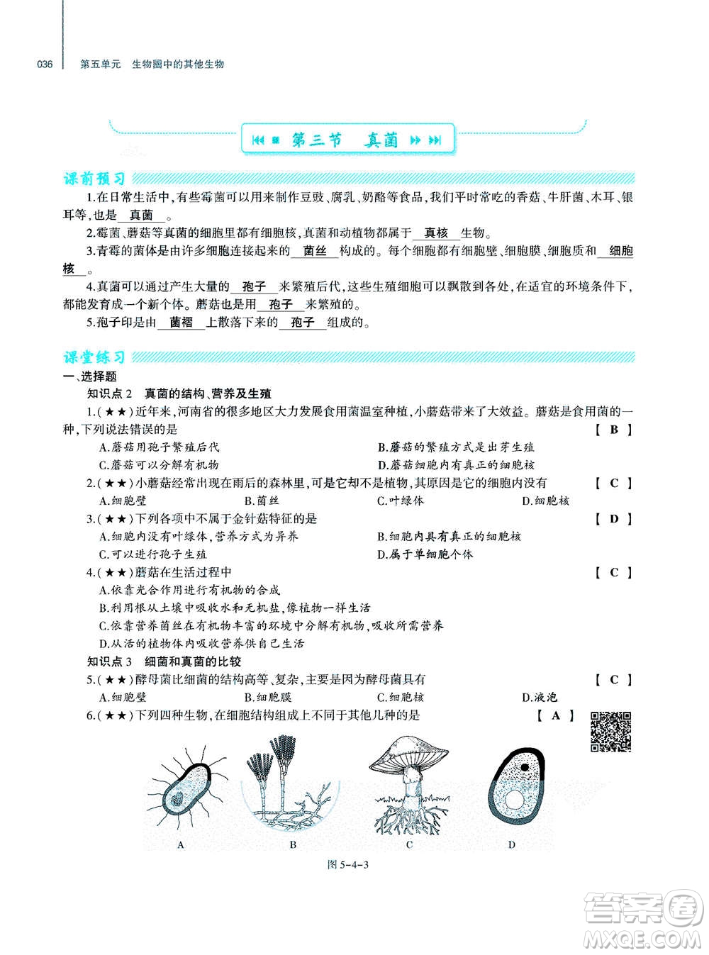 大象出版社2020年基礎(chǔ)訓(xùn)練八年級(jí)上冊(cè)生物學(xué)人教版答案