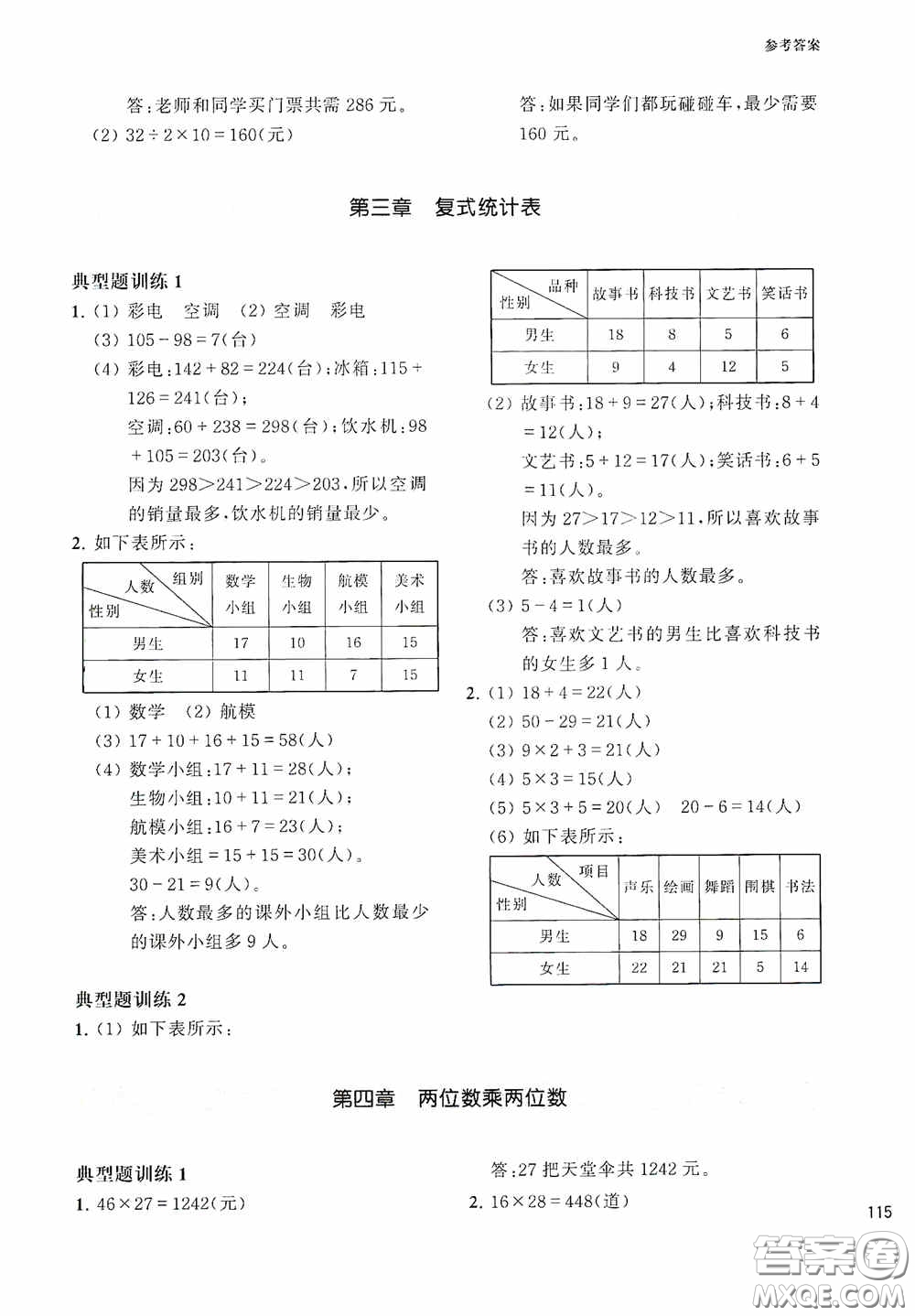 華東理工大學(xué)出版社2020周計(jì)劃小學(xué)數(shù)學(xué)應(yīng)用題強(qiáng)化訓(xùn)練三年級(jí)答案