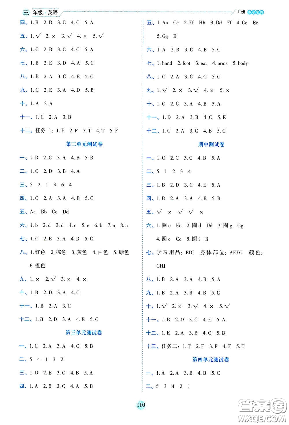 延邊人民出版社2020優(yōu)秀生百分學生作業(yè)本題情景式閱讀型練習冊三年級英語上冊人教版答案