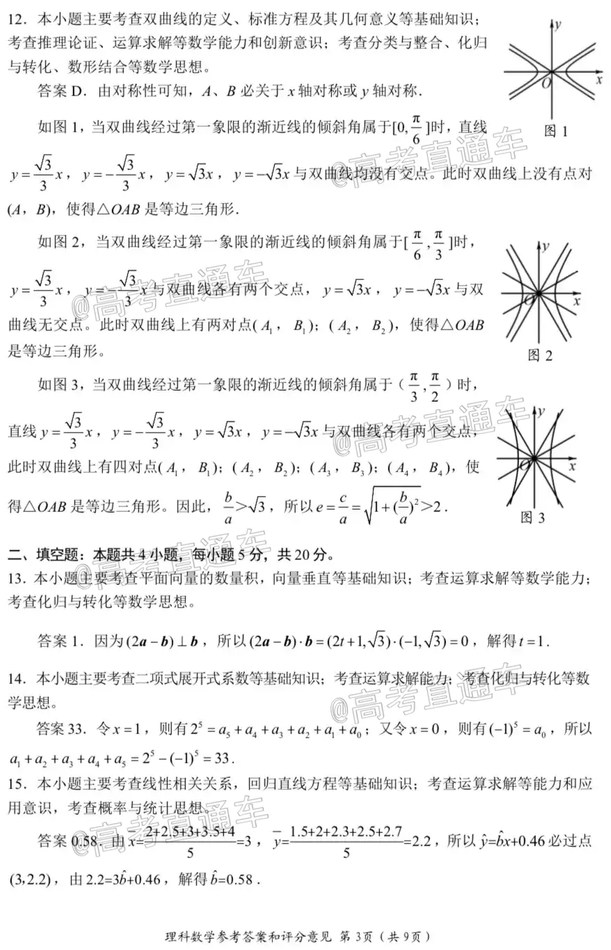 四川省2018級(jí)高三大數(shù)據(jù)精準(zhǔn)教學(xué)第一次統(tǒng)一監(jiān)測理科數(shù)學(xué)試題及答案