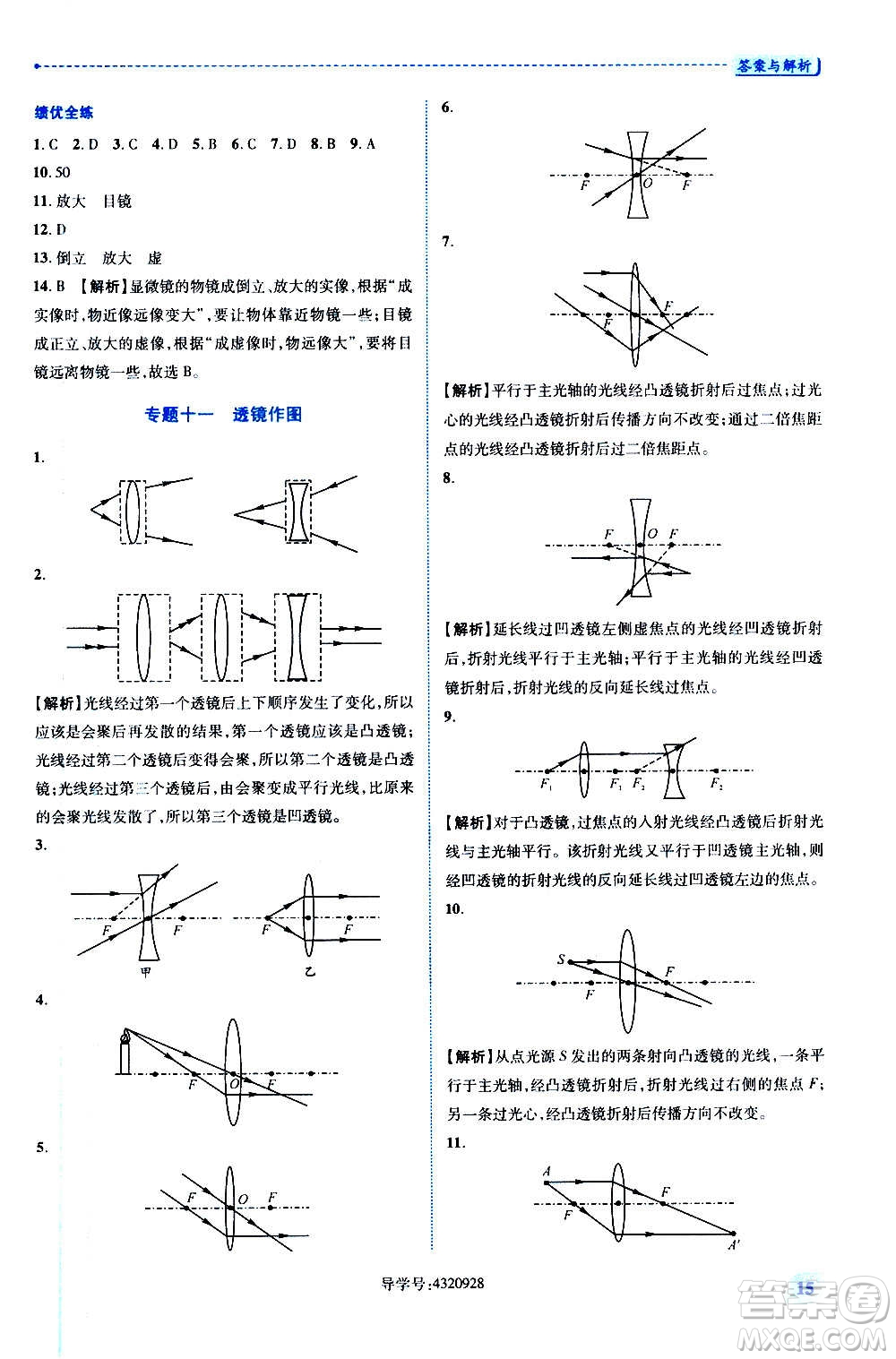 陜西師范大學(xué)出版總社2020年績優(yōu)學(xué)案物理八年級(jí)上冊蘇科版答案