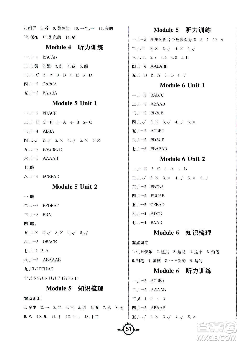 西安出版社2020年創(chuàng)新課課練英語三年級上冊WY外研版答案