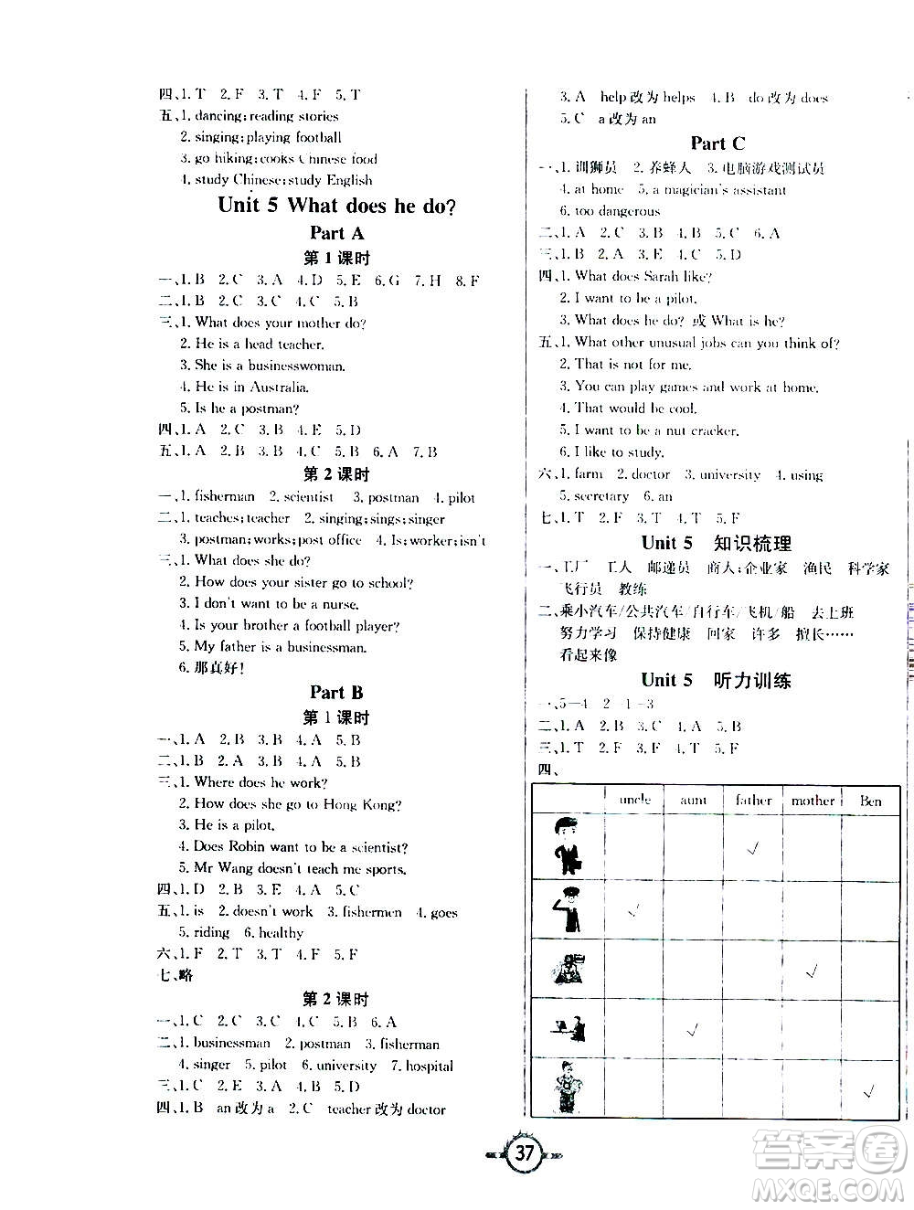 西安出版社2020年創(chuàng)新課課練英語六年級上冊PEP人教版答案