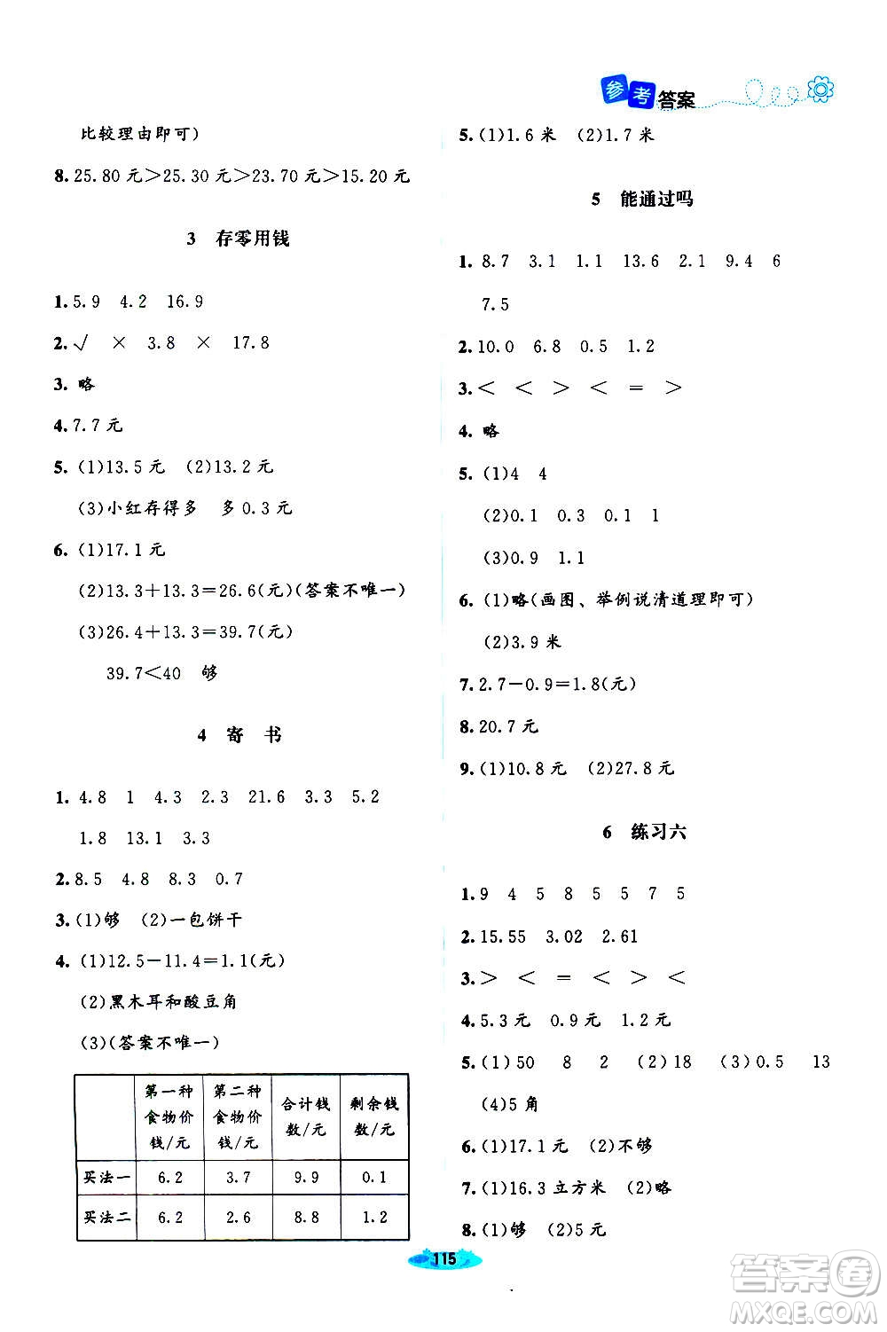 北京師范大學(xué)出版社2020秋課堂精練數(shù)學(xué)三年級上冊北師大版答案