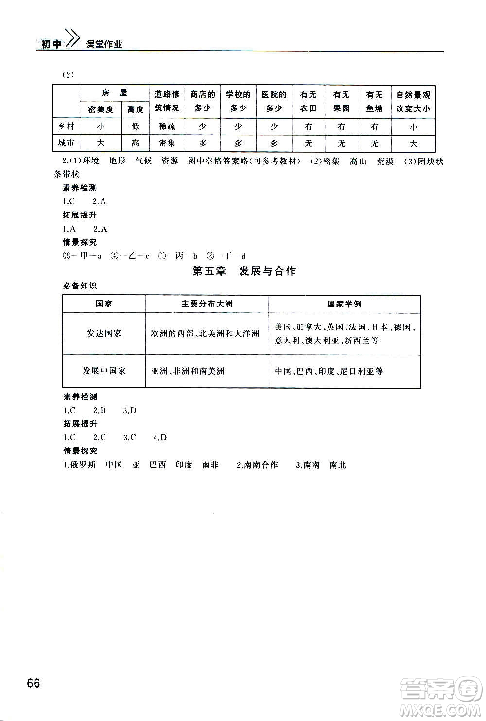 2020秋智慧學習天天向上課堂作業(yè)七年級上冊地理人教版答案