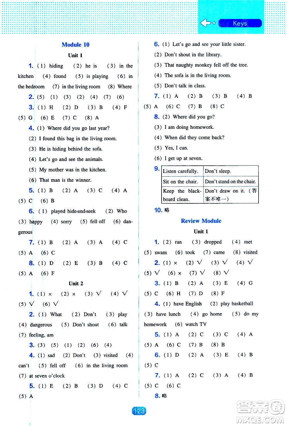 2020年新編新課程能力培養(yǎng)英語五年級上冊外研版答案