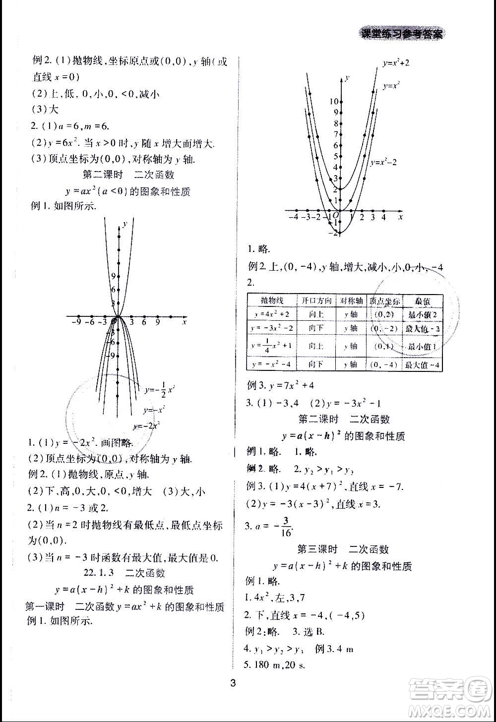 四川教育出版社2020年新課程實(shí)踐與探究叢書數(shù)學(xué)九年級(jí)上冊(cè)人教版答案