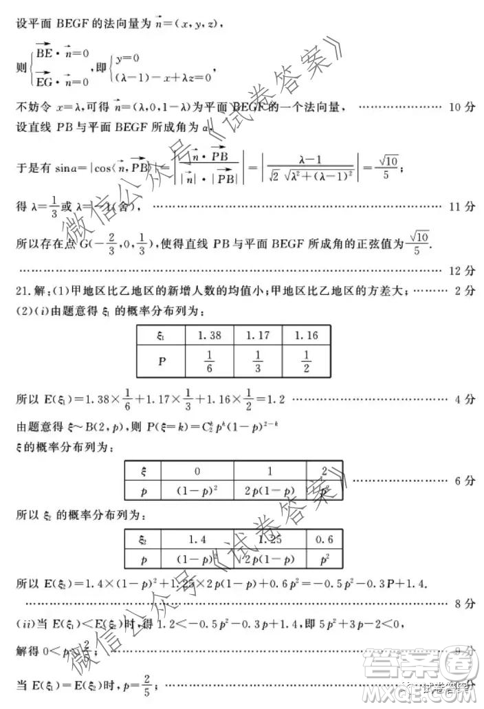 蘇魯名校2021屆高三年級(jí)第一次聯(lián)合考試數(shù)學(xué)試題及答案