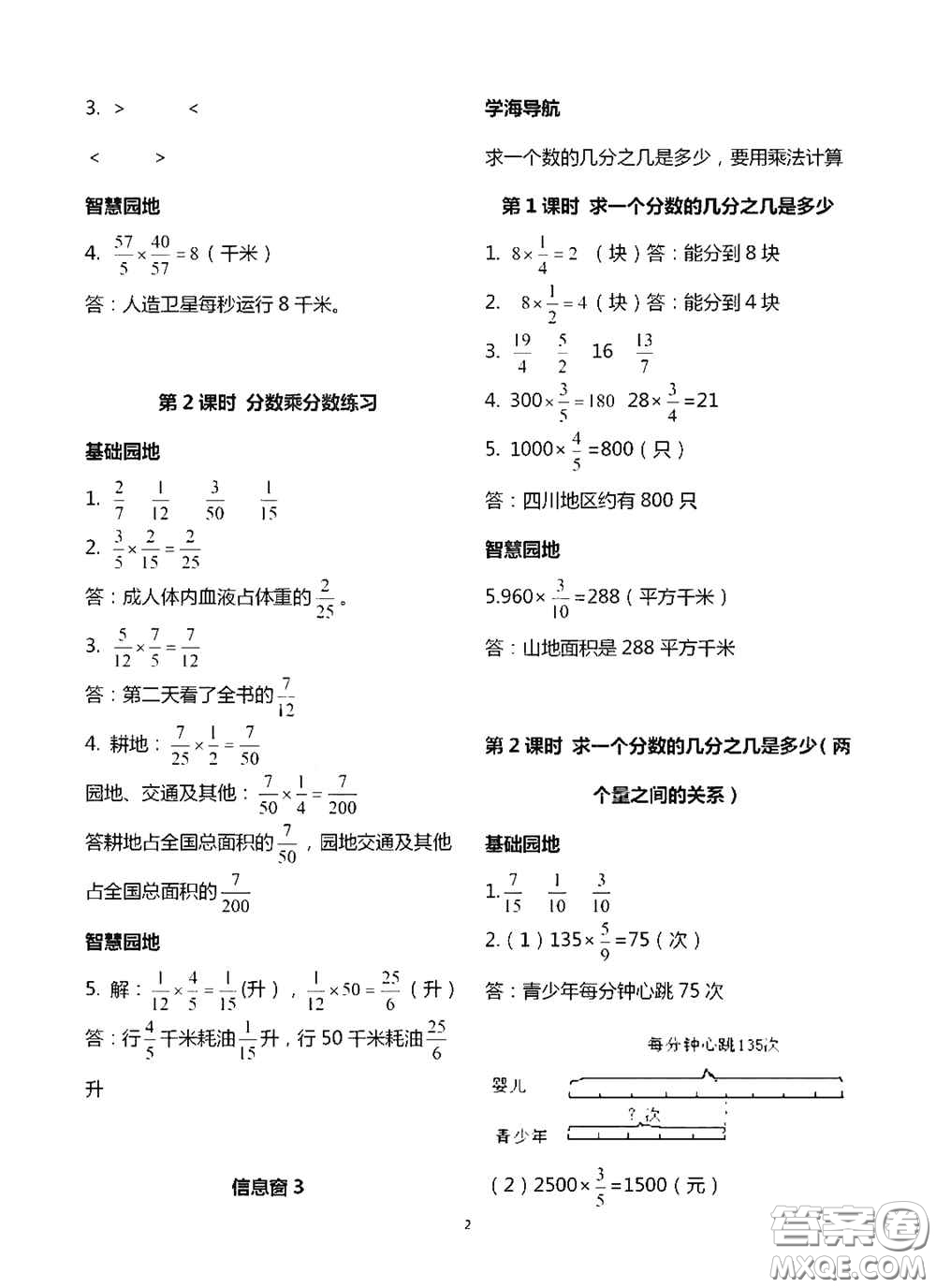 青島出版社2020新課堂同步學(xué)習(xí)與探究六年級(jí)數(shù)學(xué)上學(xué)期浙教版答案