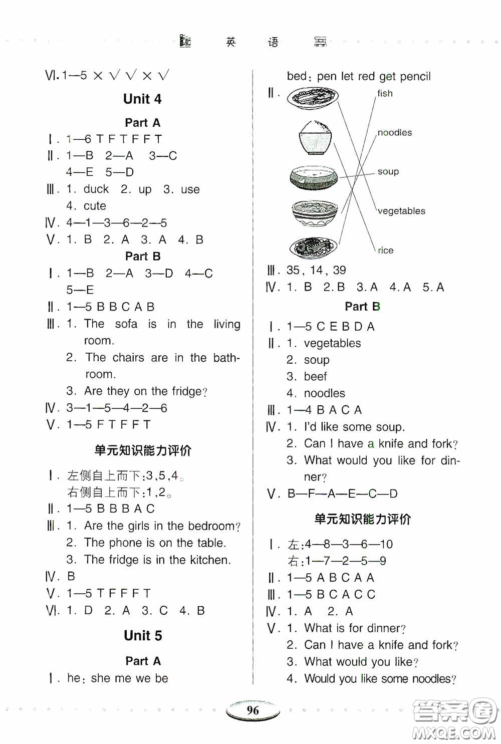 青島出版社2020智慧學(xué)習(xí)四年級(jí)英語上冊(cè)人教版答案