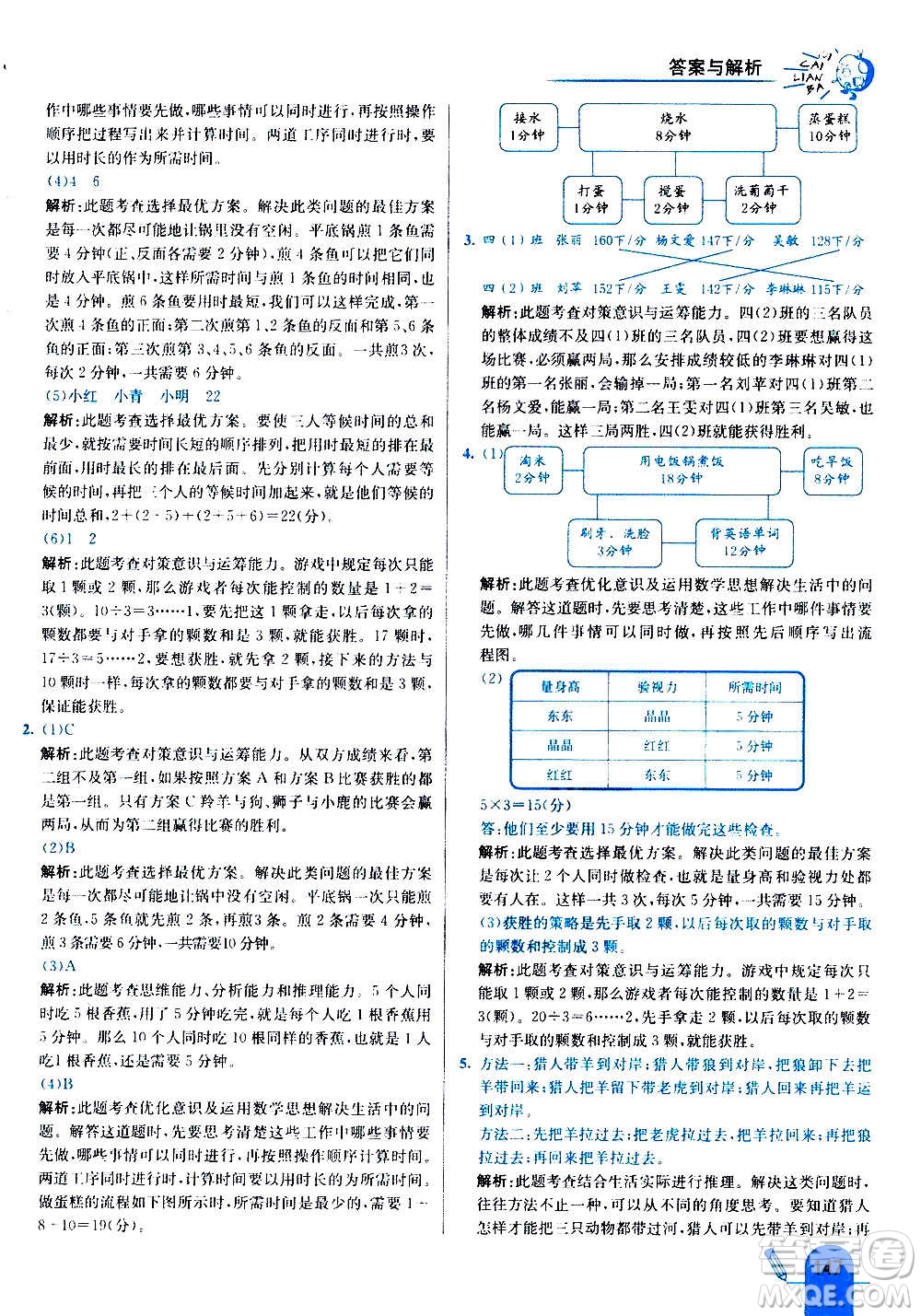 河北教育出版社2020全新版七彩練霸數(shù)學(xué)四年級上冊人教版答案