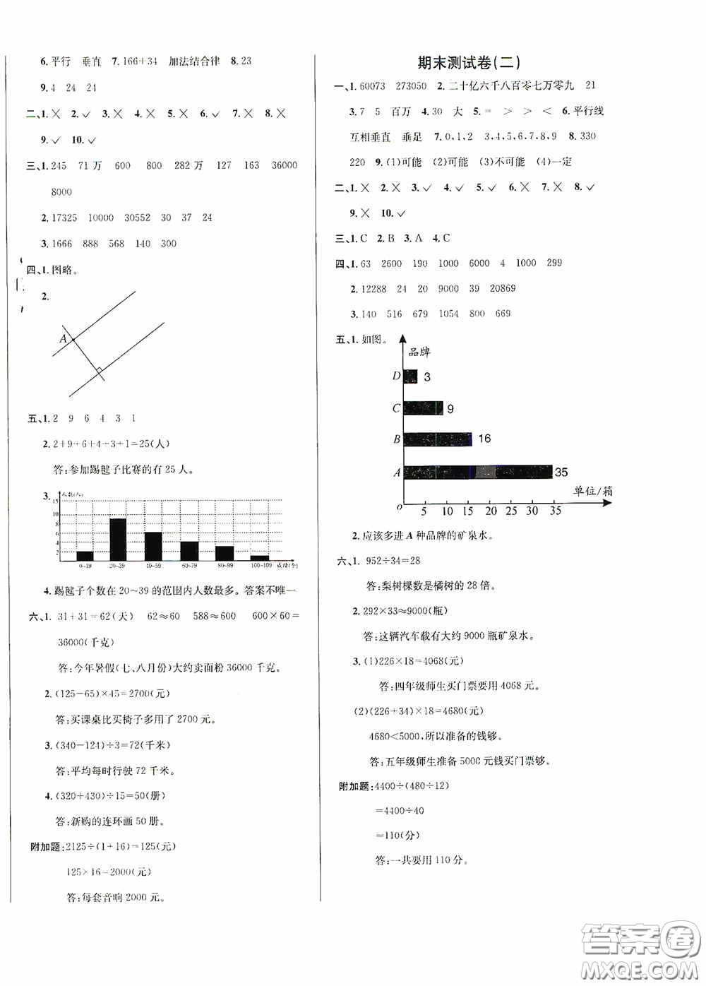 南海出版公司2020課時同步導練四年級數(shù)學上冊西師大版答案