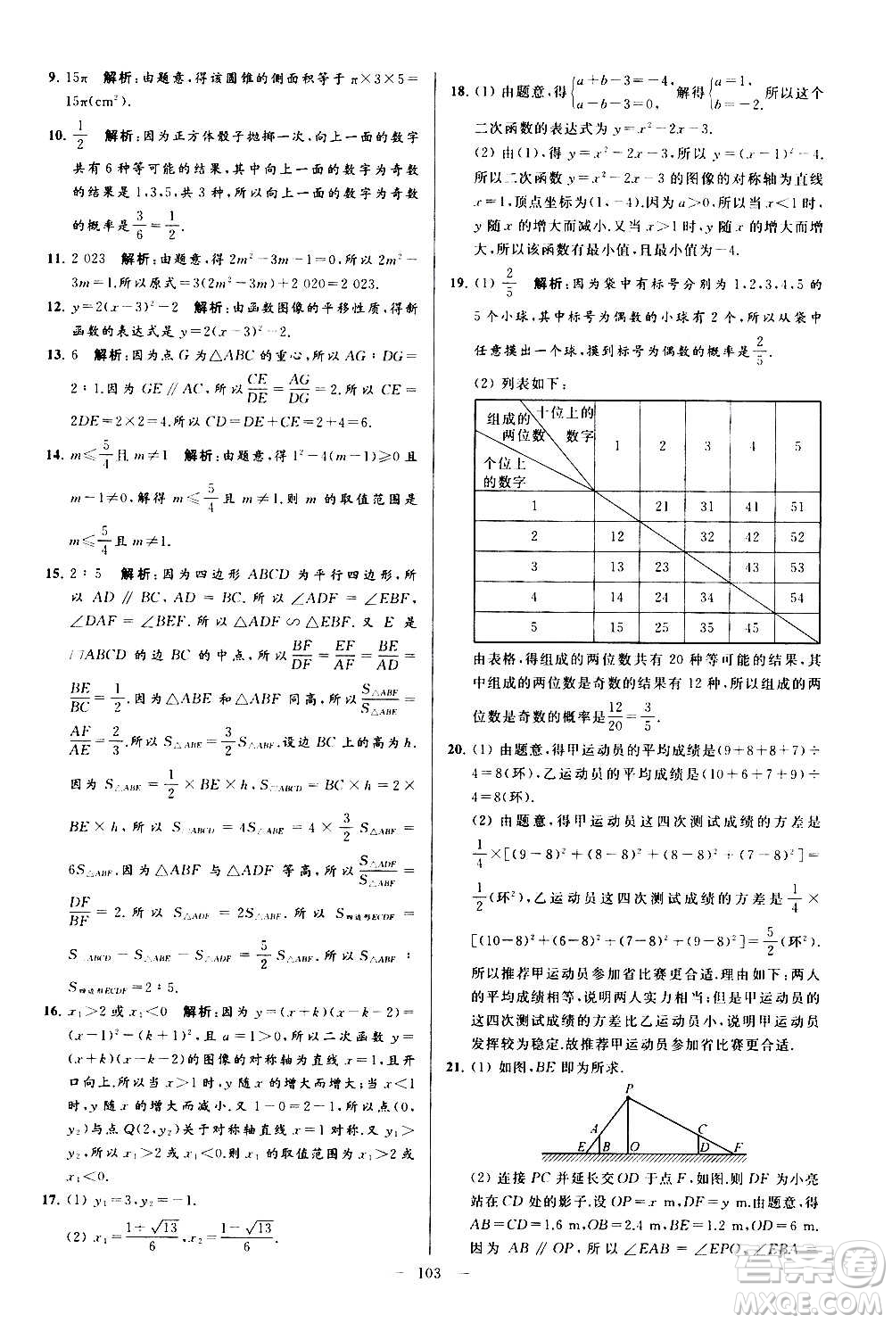 新世紀(jì)出版社2020秋季亮點(diǎn)給力大試卷數(shù)學(xué)九年級(jí)上冊(cè)蘇教版答案