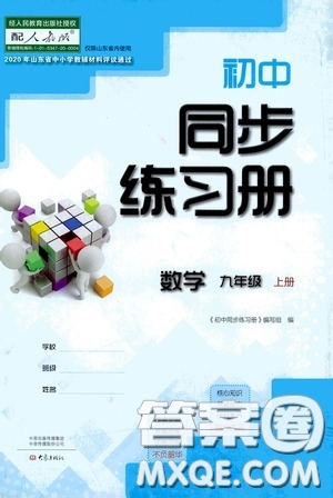 大象出版社2020初中同步練習(xí)冊(cè)九年級(jí)數(shù)學(xué)上冊(cè)人教版答案