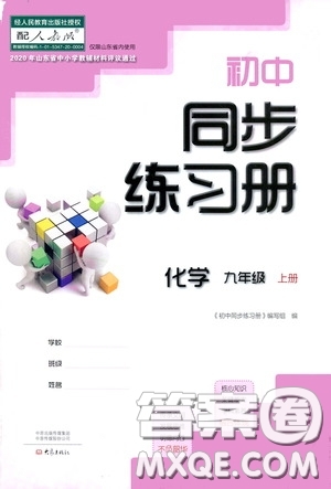 大象出版社2020初中同步練習(xí)冊九年級(jí)化學(xué)上冊人教版答案