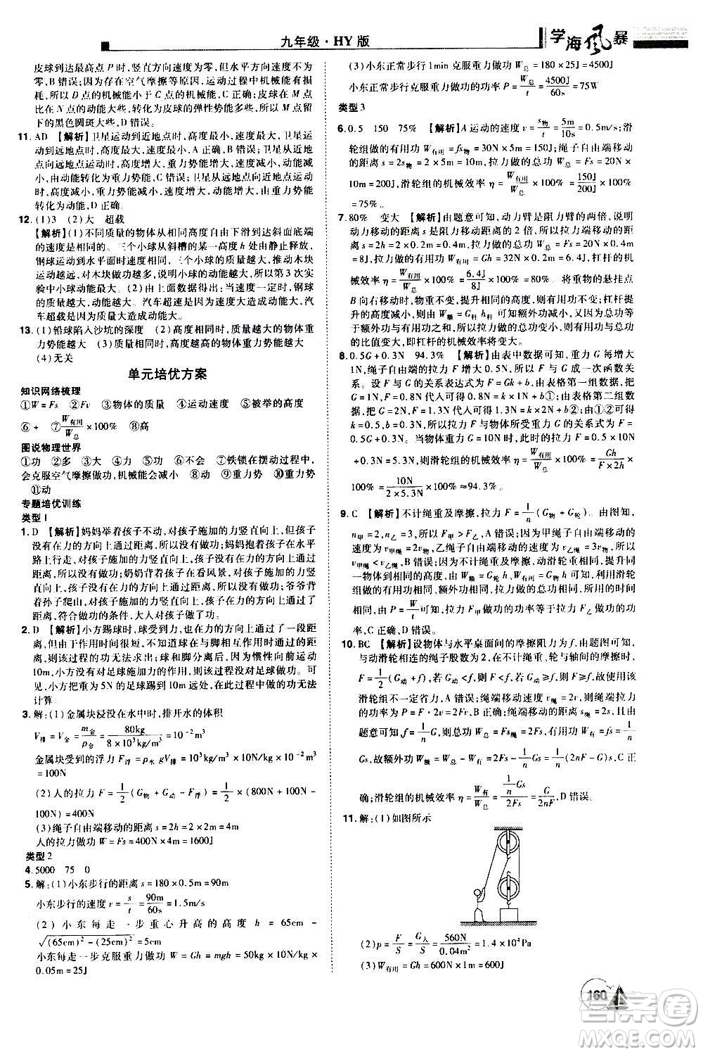 江西美術(shù)出版社2020學(xué)海風(fēng)暴物理九年級上冊HY滬粵版答案