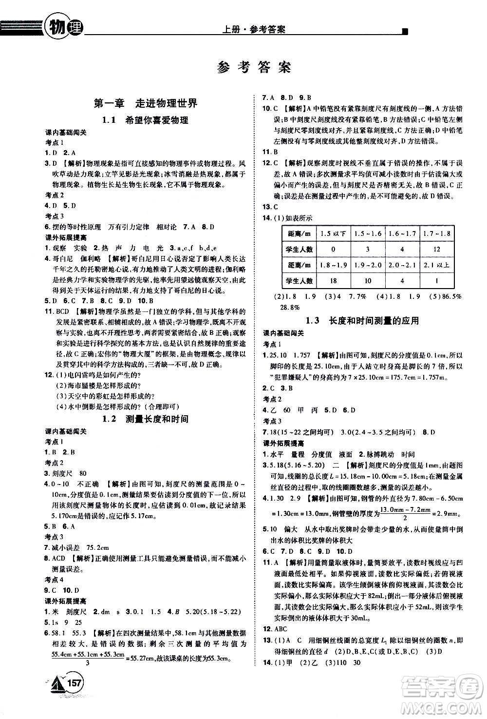 江西美術(shù)出版社2020學(xué)海風(fēng)暴物理八年級(jí)上冊(cè)HY滬粵版答案