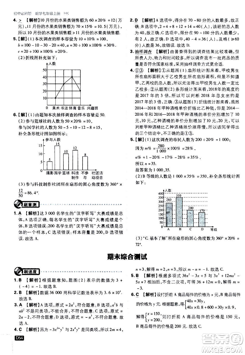 ?開明出版社2021版初中必刷題物理七年級(jí)上冊(cè)HK滬科版答案