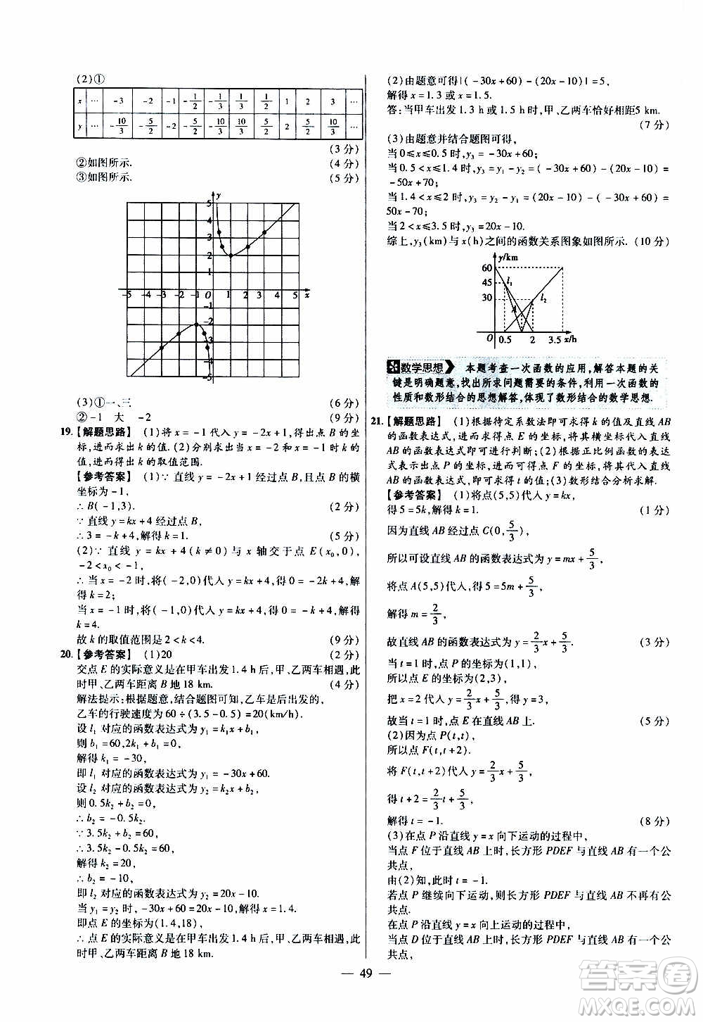 2021版金考卷活頁題選名師名題單元雙測卷數(shù)學(xué)八年級上冊BS北師大版答案