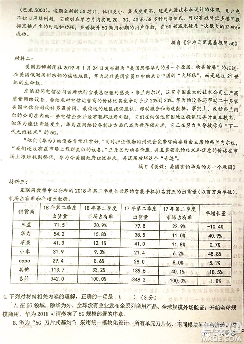 2021屆毛坦廠期中考試應(yīng)屆語文試題及答案