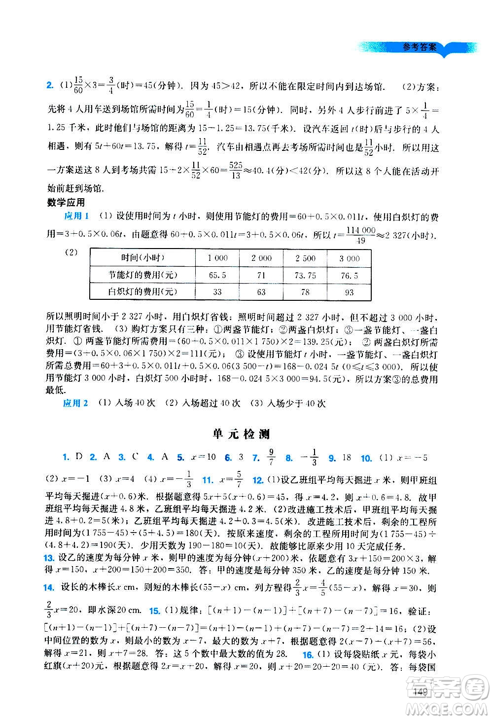 廣州出版社2020陽光學(xué)業(yè)評價數(shù)學(xué)七年級上冊人教版答案