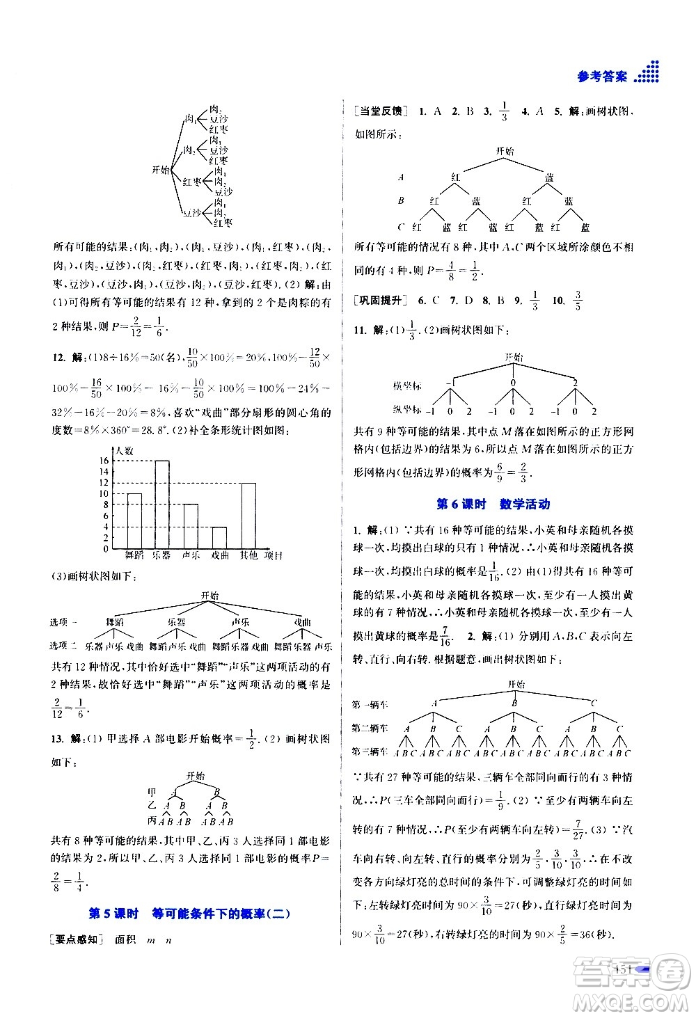 江蘇鳳凰美術出版社2020創(chuàng)新課時作業(yè)數(shù)學九年級上冊新課標江蘇版答案