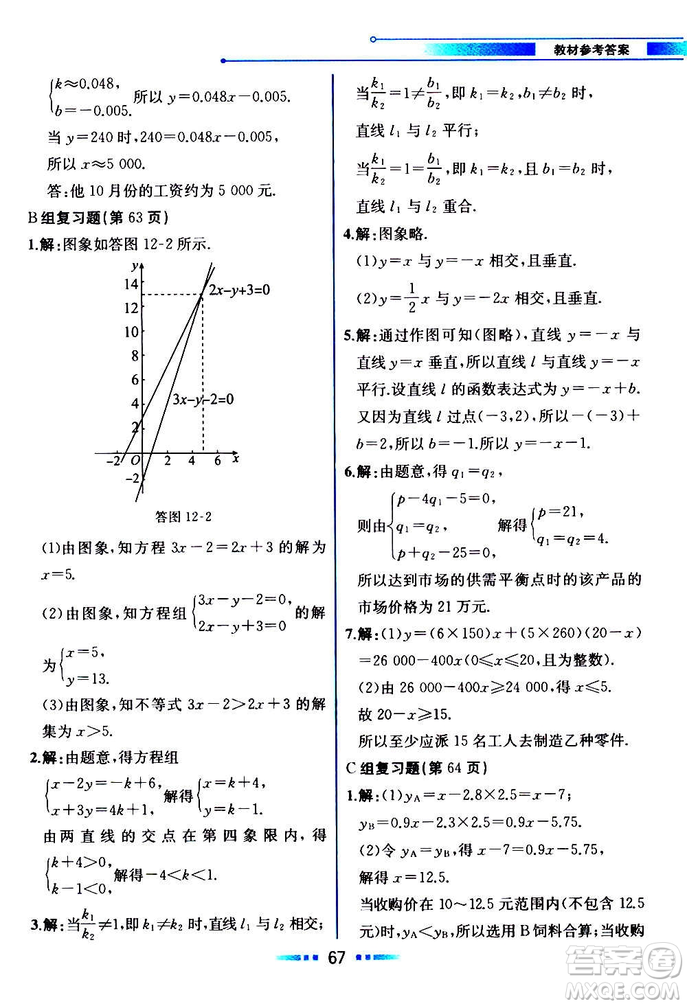 2020年教材解讀數(shù)學(xué)八年級上冊HK滬科版參考答案