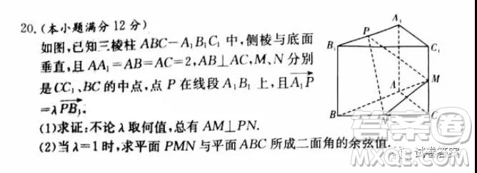 湖南師大附中2021屆高三月考試卷四數(shù)學(xué)試題及答案