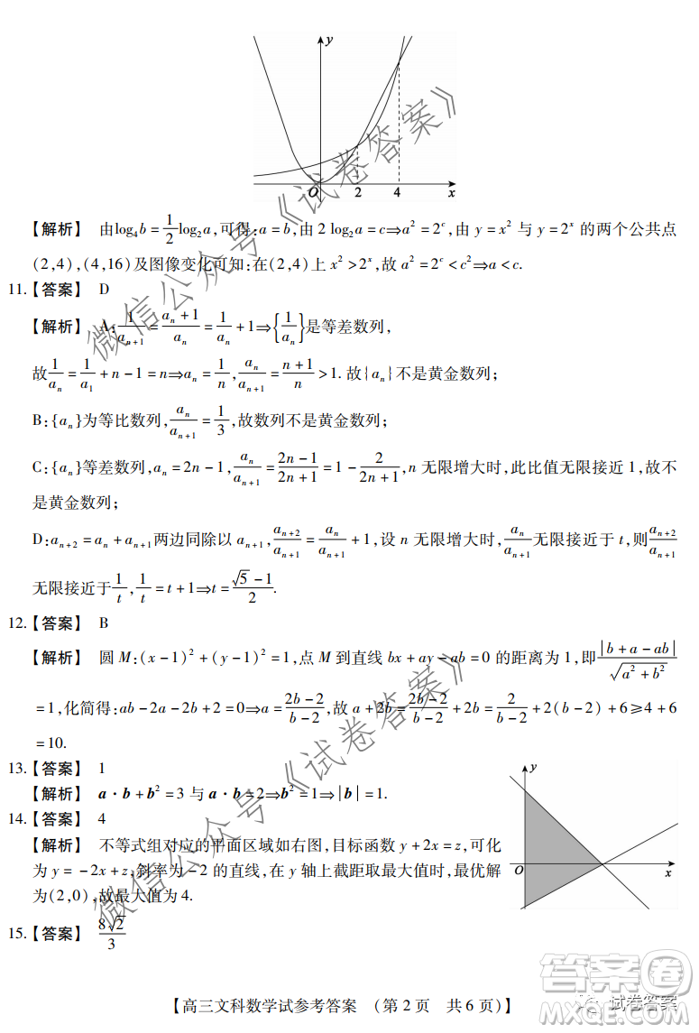 非凡吉?jiǎng)?chuàng)2020-2021學(xué)年高三年級(jí)12月大聯(lián)考文科數(shù)學(xué)答案