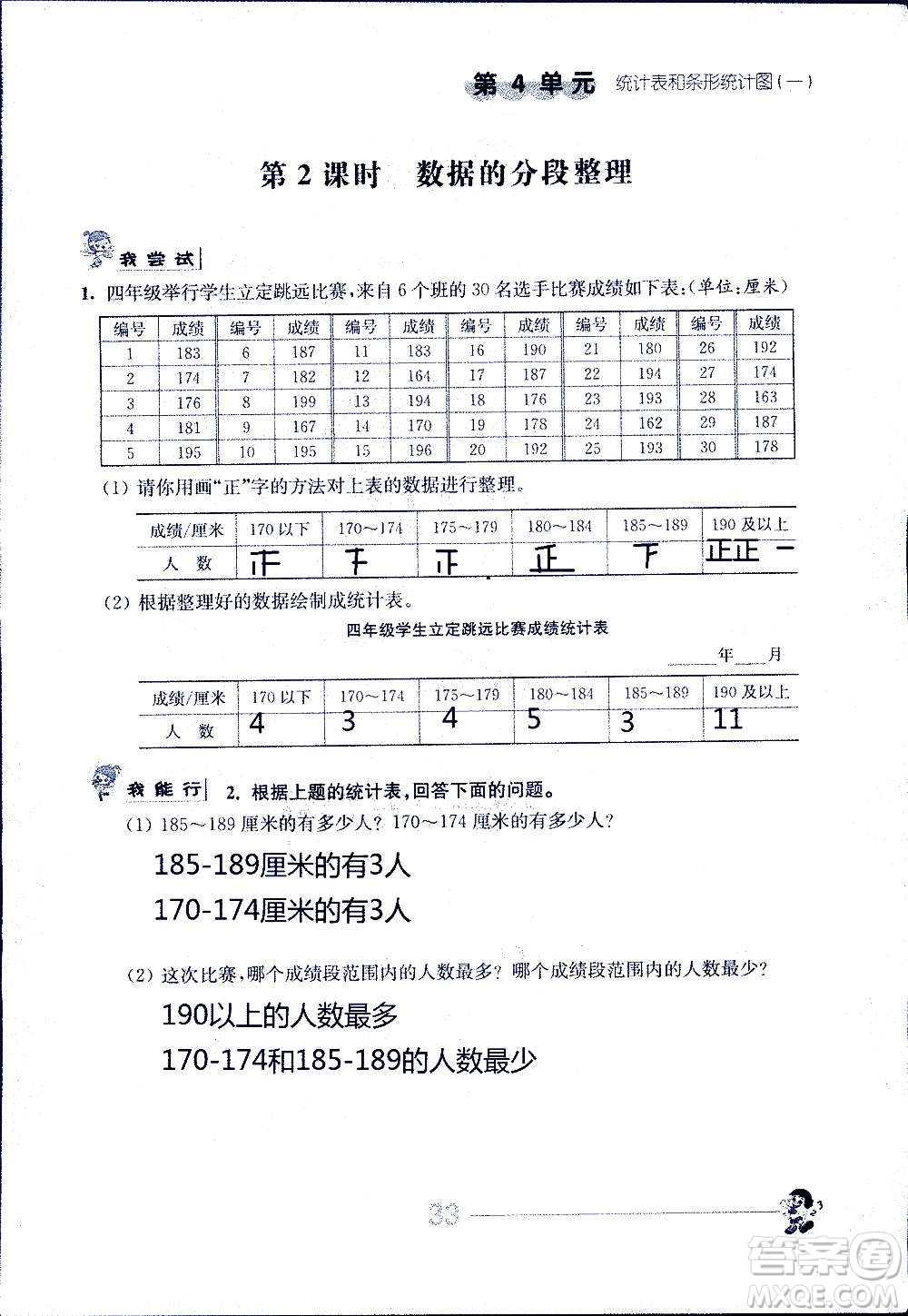 江蘇人民出版社2020伴你學(xué)數(shù)學(xué)四年級上冊蘇教版答案