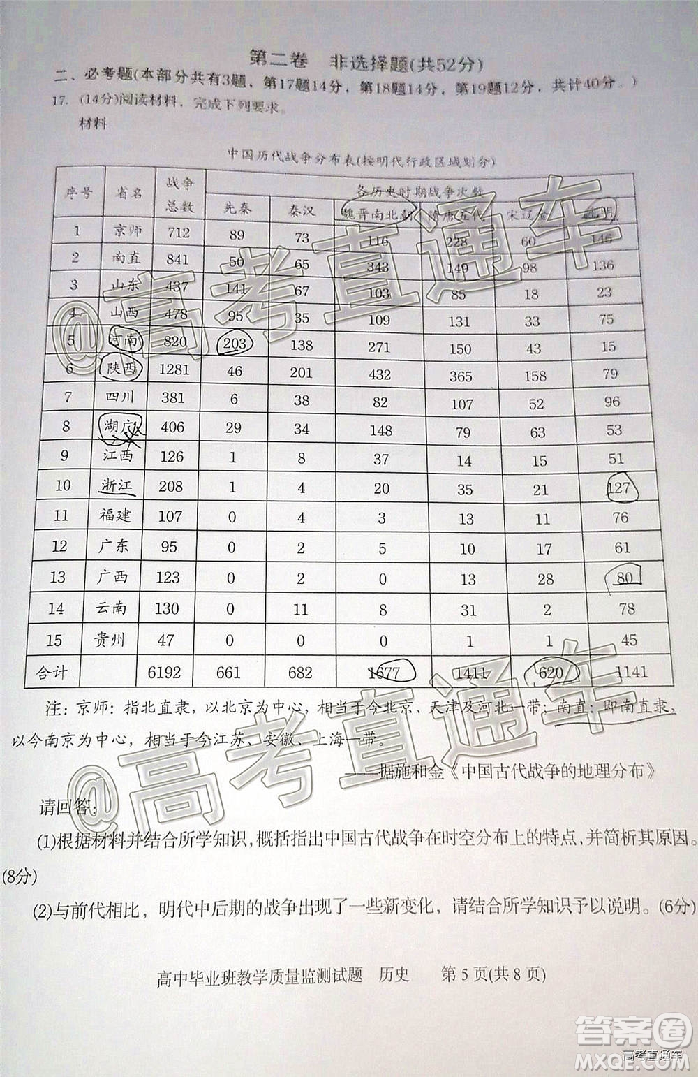 汕頭市2020-2021學(xué)年度普通高中畢業(yè)班教學(xué)質(zhì)量監(jiān)測(cè)歷史試題及答案