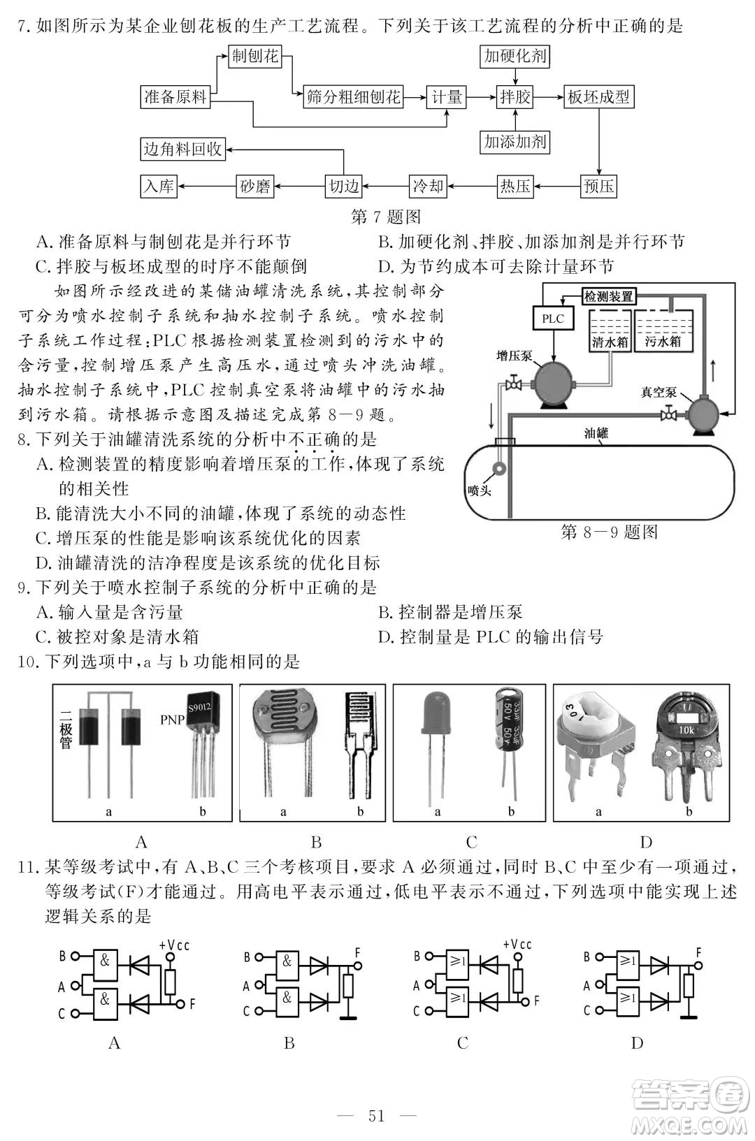 2021屆浙江1月學(xué)考選考技術(shù)試題及答案