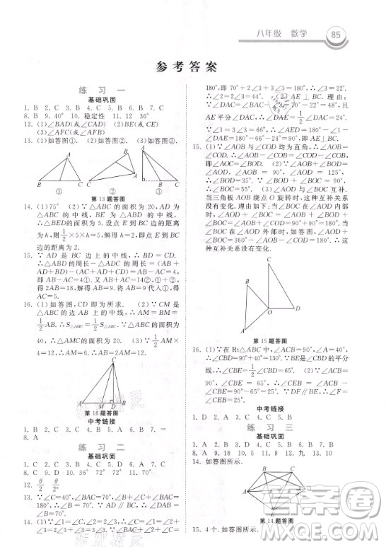 河北美術(shù)出版社2021一路領(lǐng)先寒假作業(yè)數(shù)學(xué)八年級(jí)國(guó)標(biāo)版答案