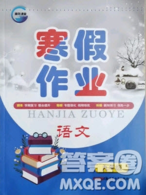 新疆青少年出版社2021寒假作業(yè)九年級語文人教版答案