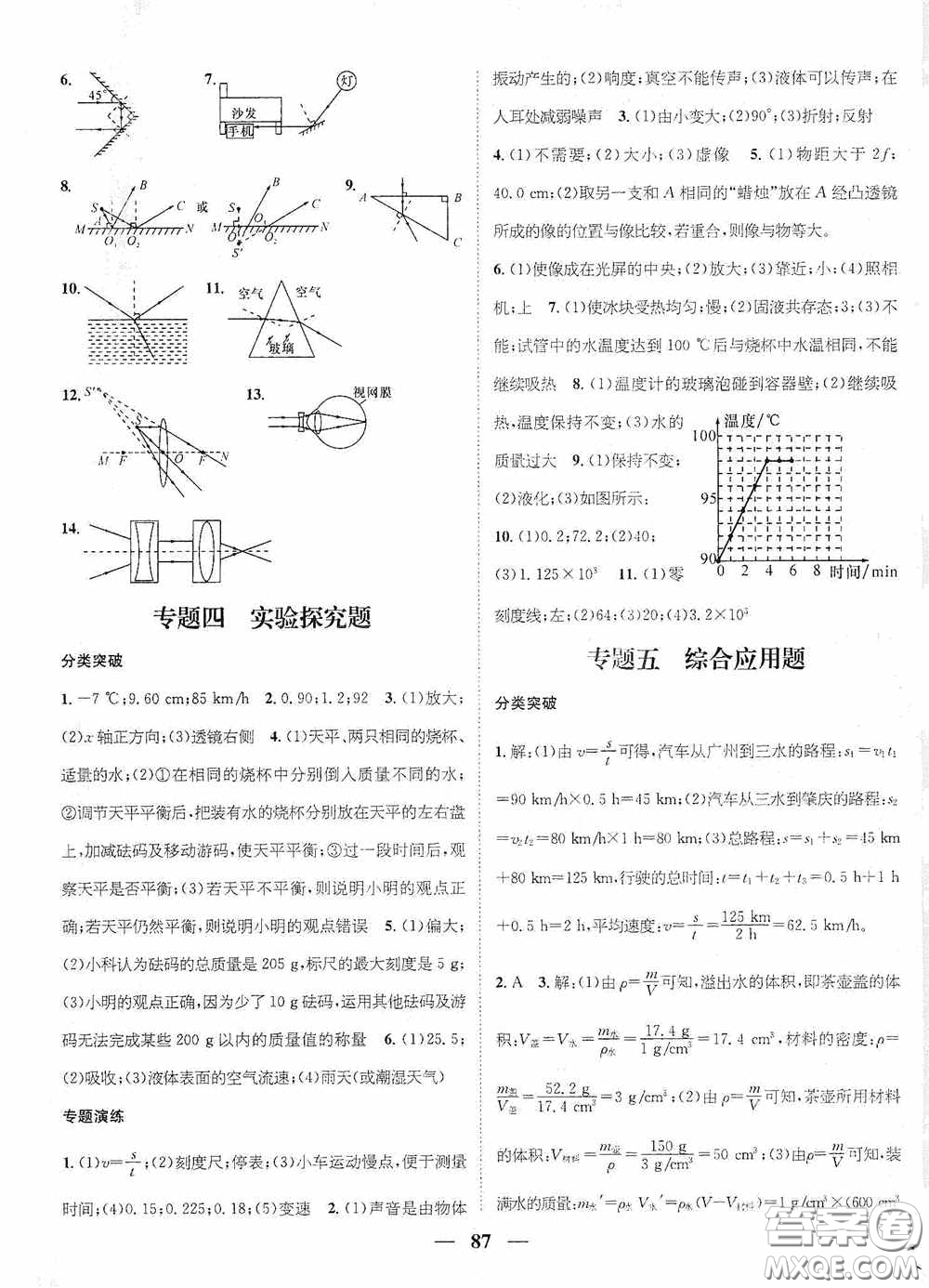 廣東經(jīng)濟出版社2021期末沖刺王寒假作業(yè)八年級物理人教版答案