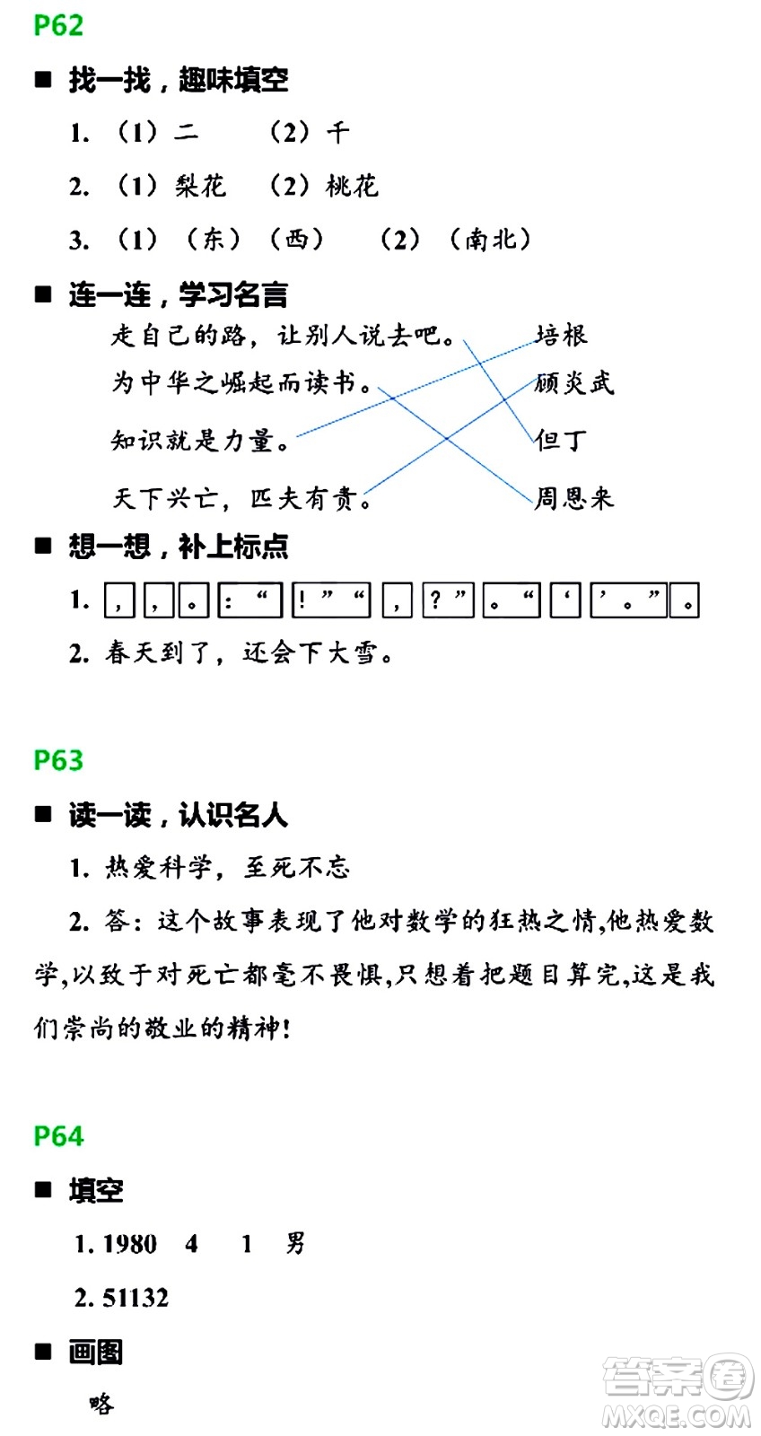 浙江教育出版社2021寒假新時(shí)空六年級R版答案