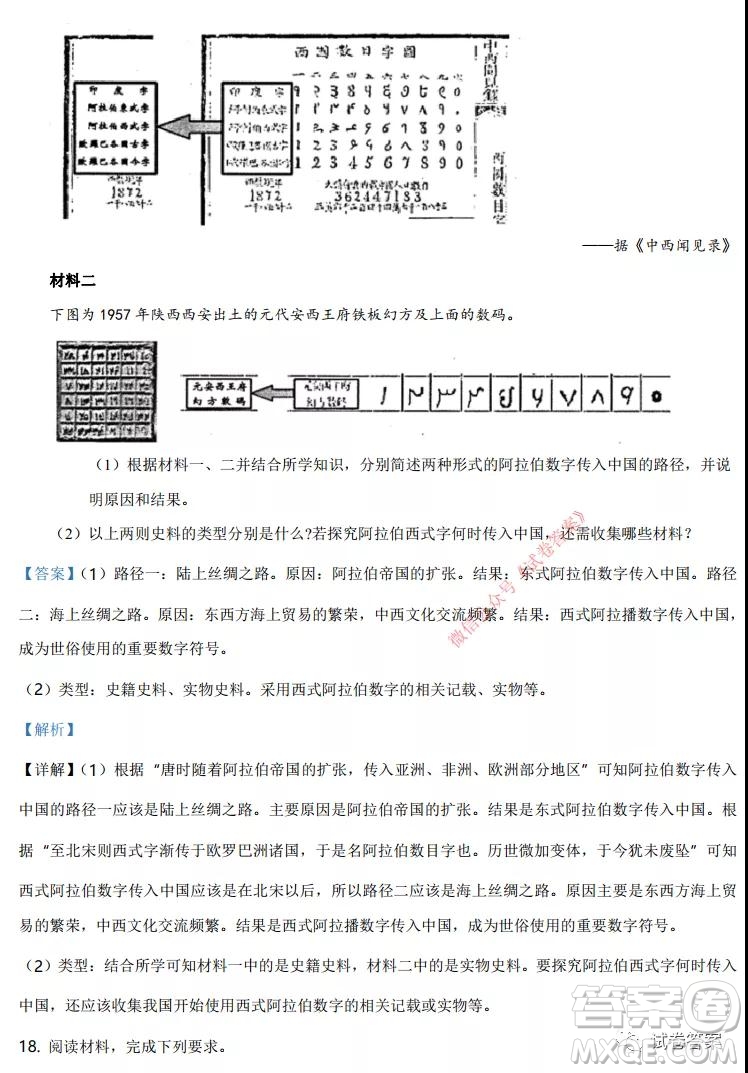 2021年廣東省普通高中學業(yè)水平選擇考適應(yīng)性測試歷史試題及答案