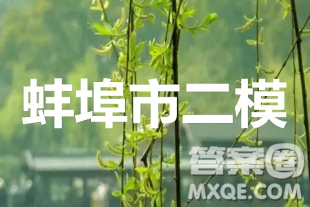 蚌埠市2021屆高三年級(jí)第二次教學(xué)質(zhì)量檢查考試數(shù)學(xué)文史類(lèi)試題及答案