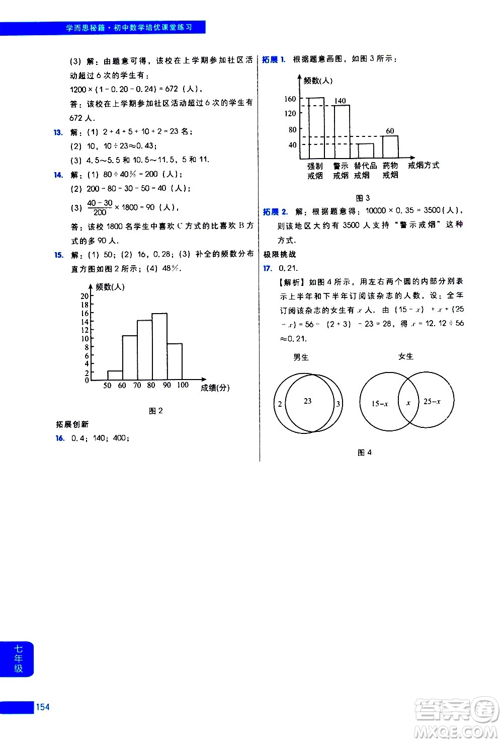 現(xiàn)代教育出版社2021學(xué)而思秘籍初中數(shù)學(xué)培優(yōu)課堂練習(xí)七年級(jí)答案