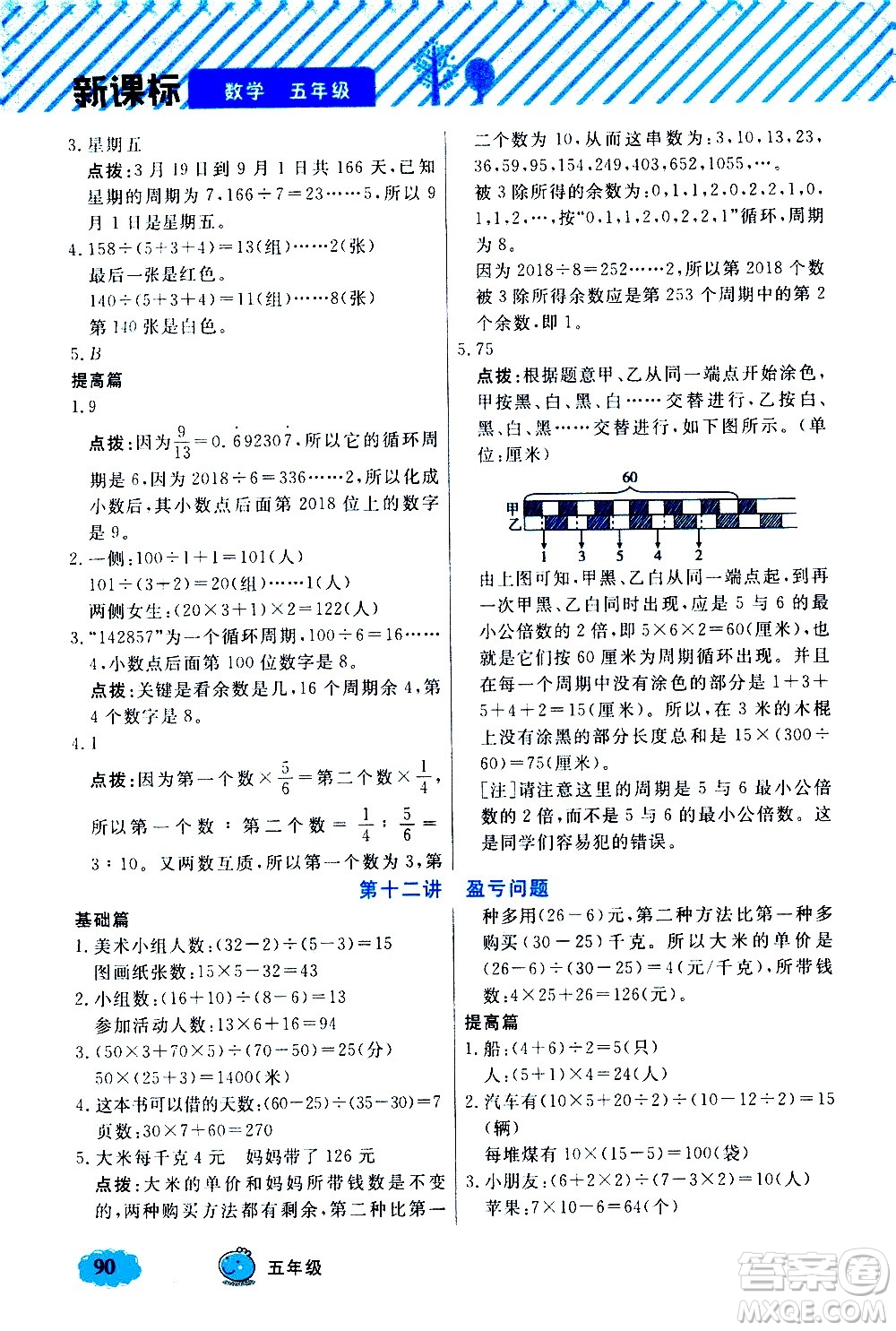 上海大學(xué)出版社2021鐘書金牌小學(xué)奧數(shù)舉一反三五年級B版答案