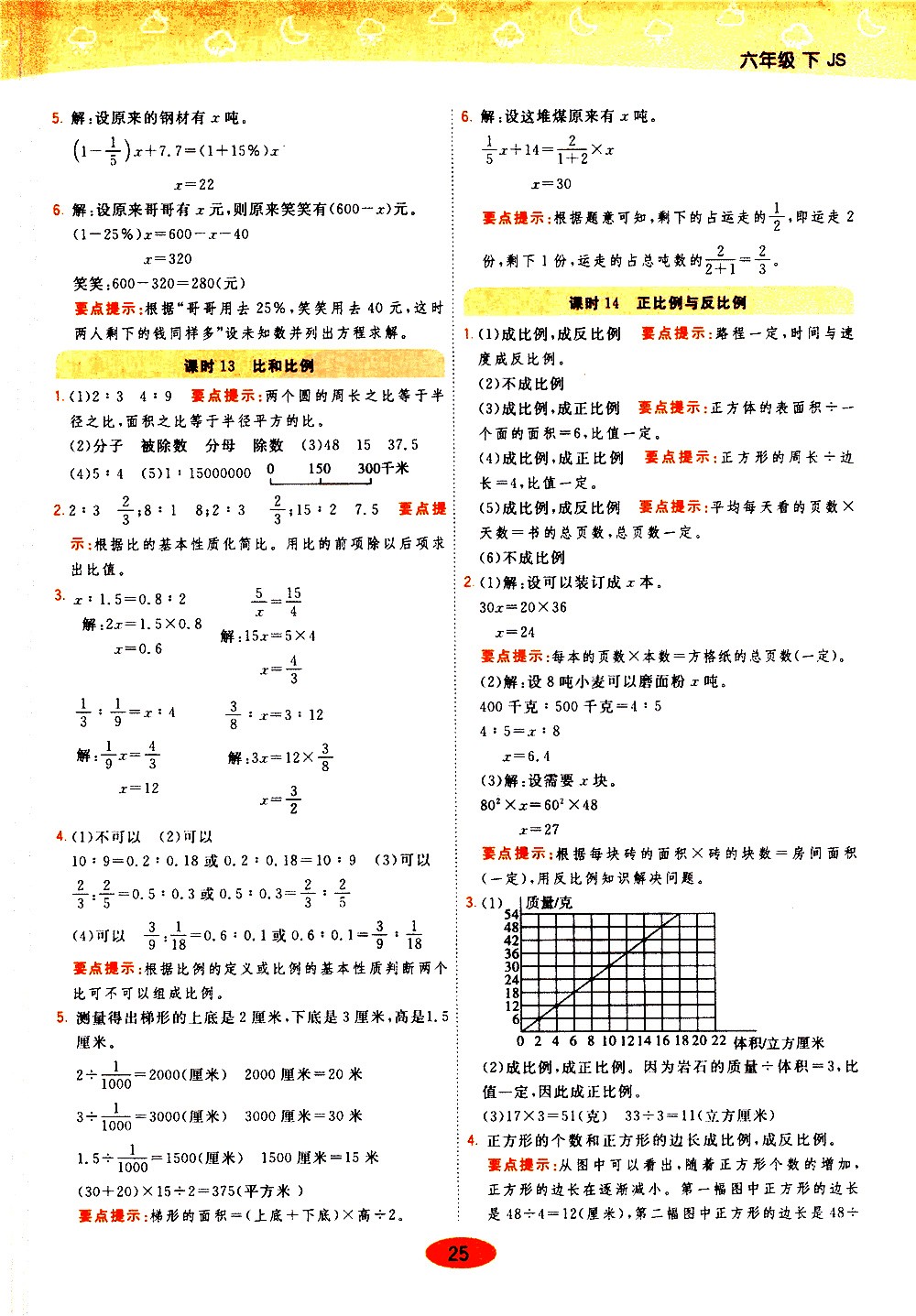 陜西師范大學(xué)出版社2021年黃岡同步練一日一練數(shù)學(xué)六年級下JS江蘇版答案