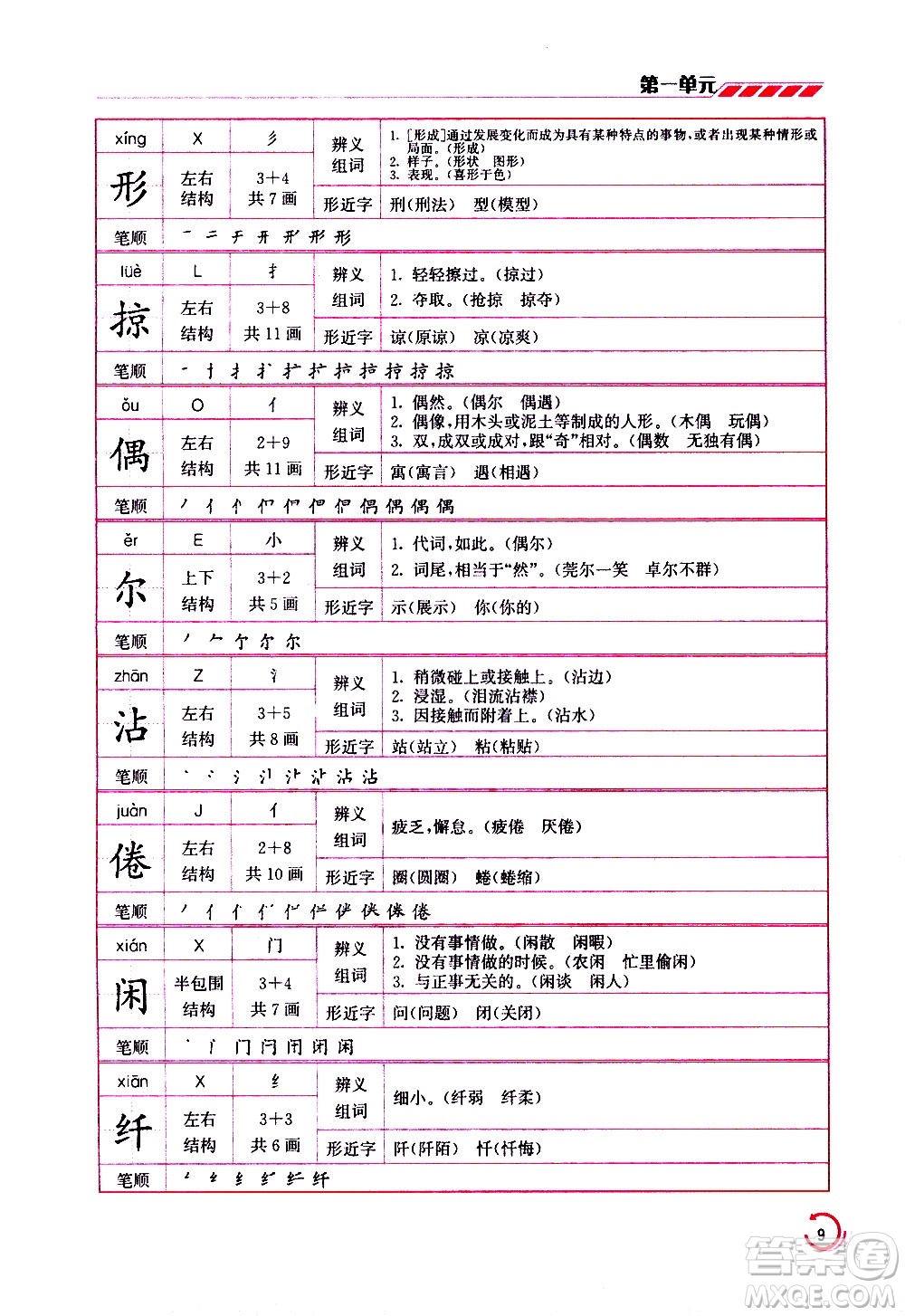 江蘇鳳凰美術(shù)出版社2021小學(xué)語(yǔ)文學(xué)霸三年級(jí)下冊(cè)全國(guó)版答案