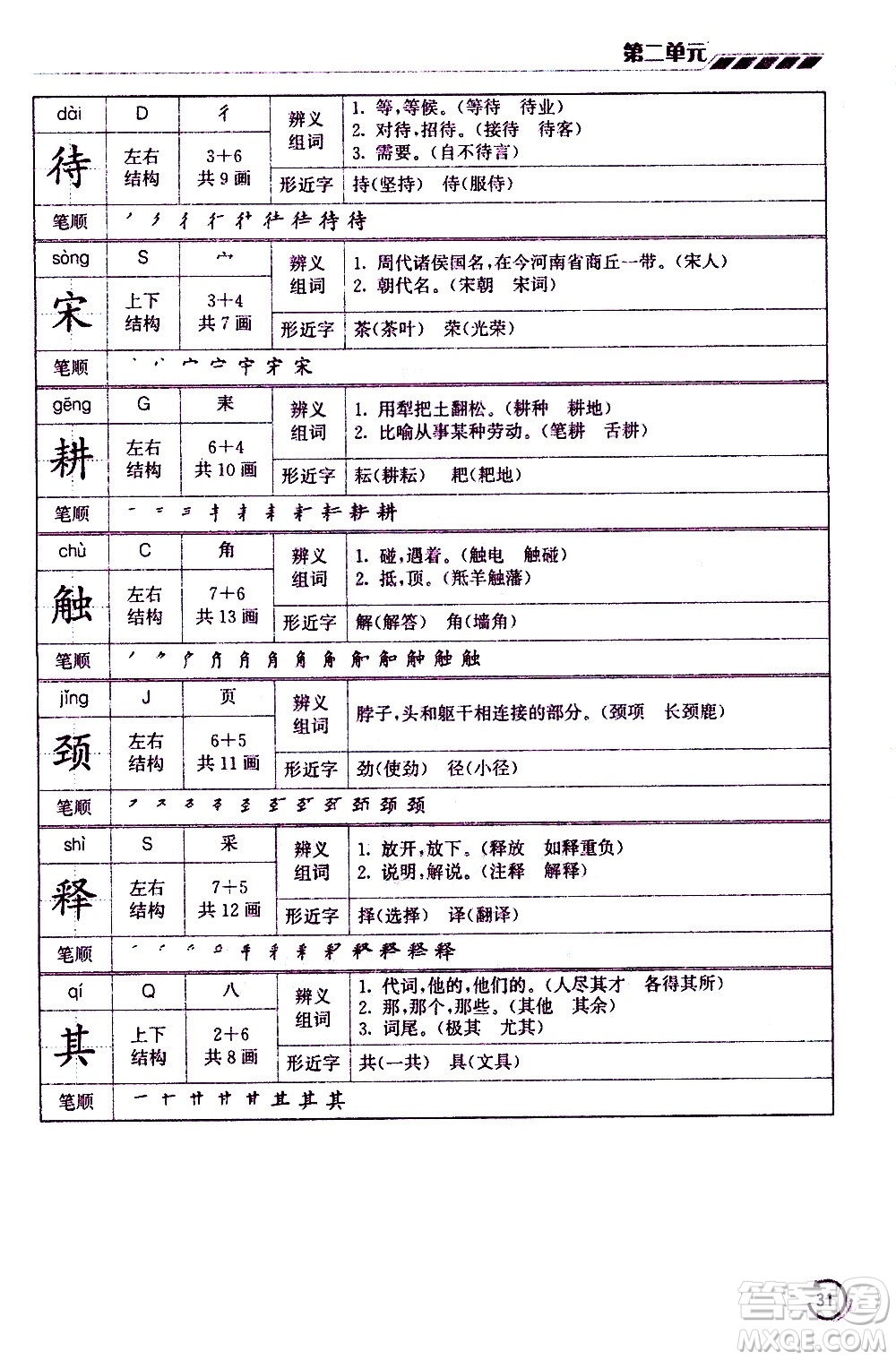 江蘇鳳凰美術(shù)出版社2021小學(xué)語(yǔ)文學(xué)霸三年級(jí)下冊(cè)全國(guó)版答案