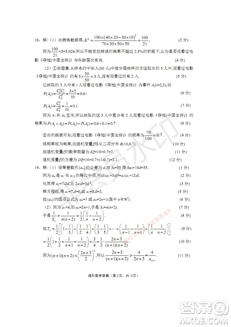 四川省2018級高中畢業(yè)班診斷性測試?yán)砜茢?shù)學(xué)試題及答案