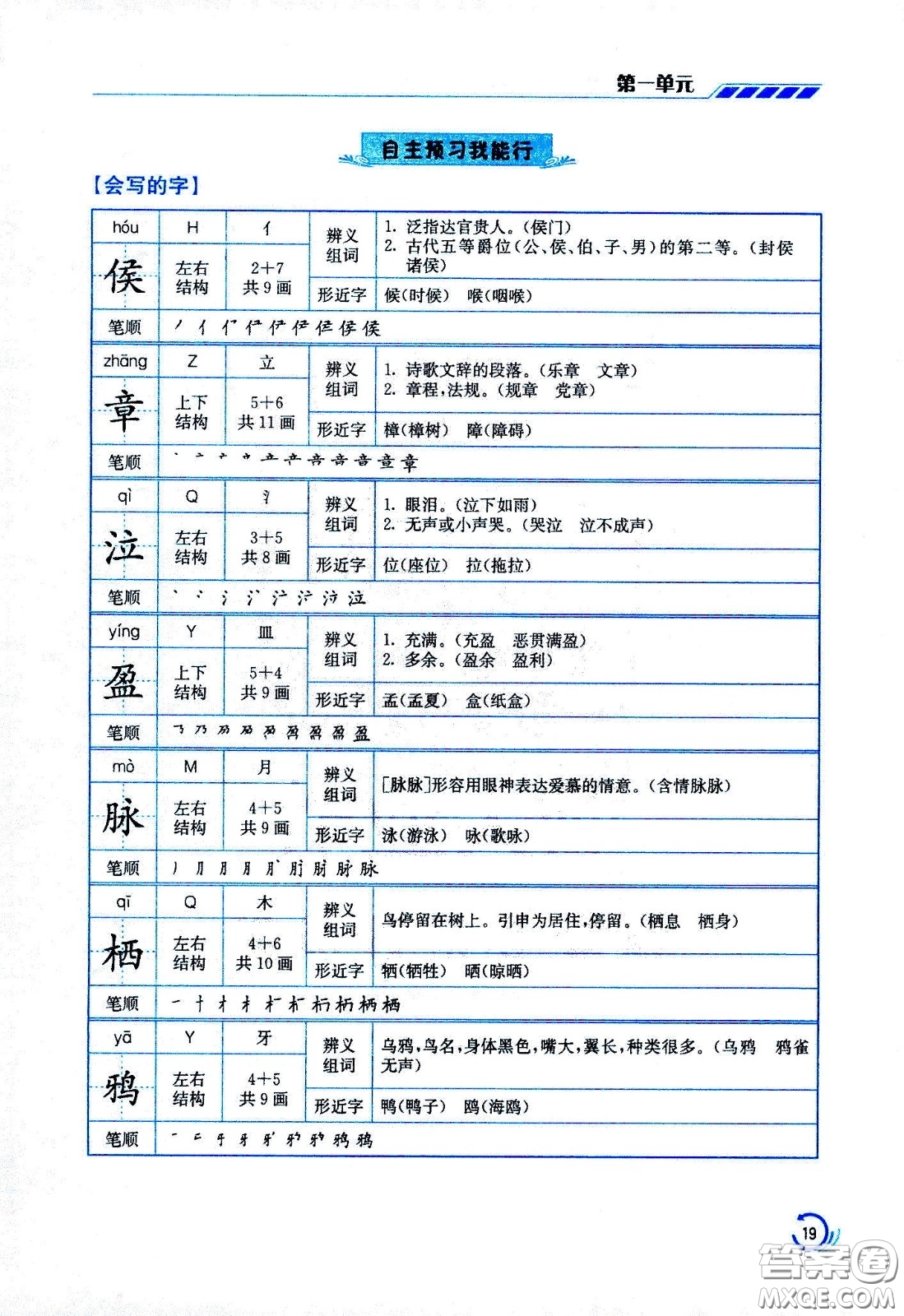 江蘇鳳凰美術(shù)出版社2021小學(xué)語文學(xué)霸六年級(jí)下冊(cè)全國(guó)版答案