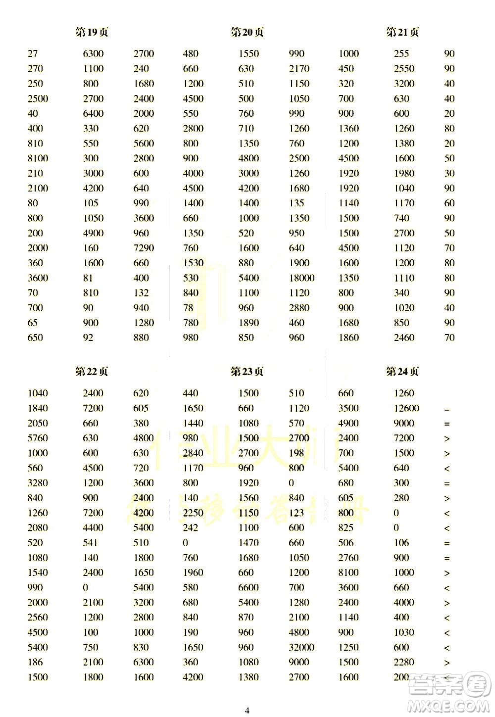 科學(xué)普及出版社2021幫你學(xué)數(shù)學(xué)口算練習(xí)冊小學(xué)三年級下冊北師版答案